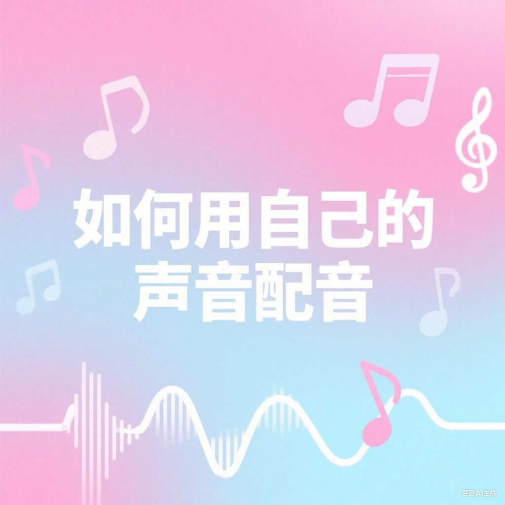 怎么用自己的声音给短视频配音